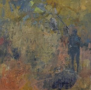 On Edge, 24 x 24, oil, 2025