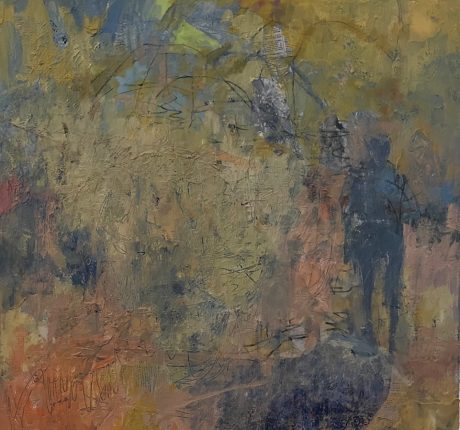 On Edge, 24 x 24, oil, 2025