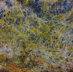 Too Much, 10 x 10, mixed media, 2025